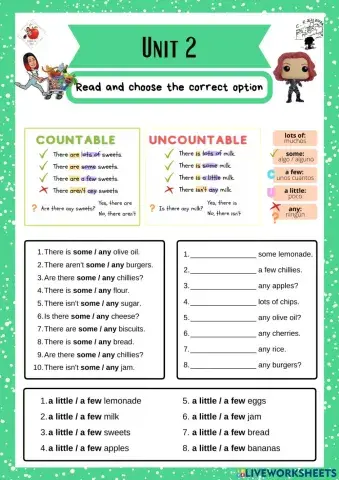 6th grade. Unit 2. Sheet 4. Richmond