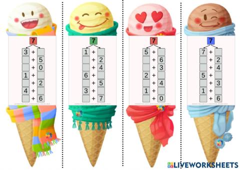 Склад числа 7