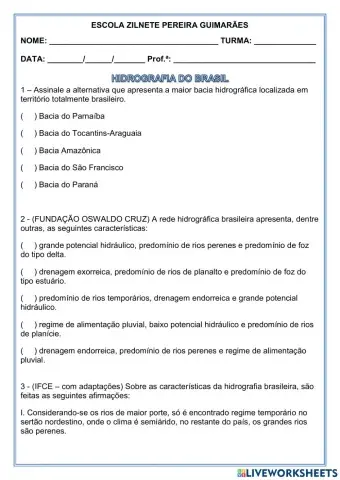 Hidrografia do Brasil