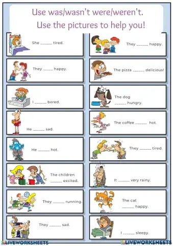 Was wasn't were weren't