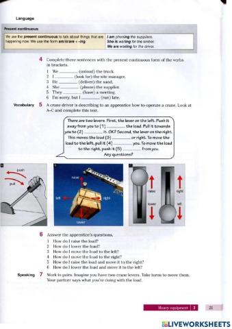 Unit 3 English for construction p 21