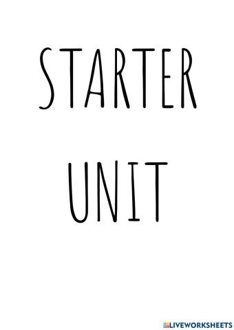 Starter unit