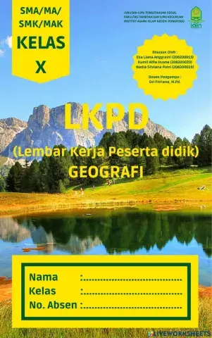 LKPD Geografi Kelas X