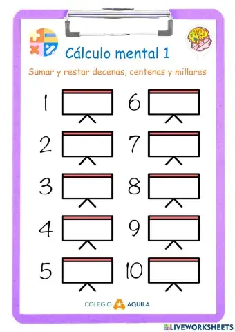 T1 Cálculo Mental 01