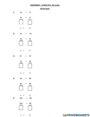 Solving Equations in one variable- Fraction Multiplication