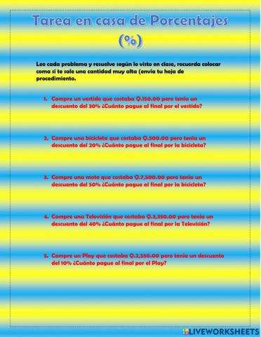 Porcentajes