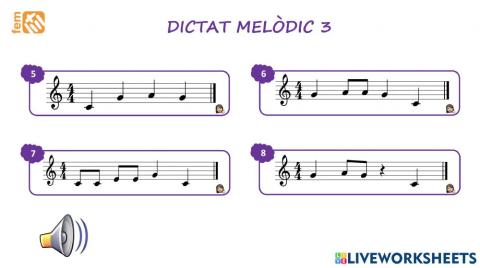 Dictat melòdic 3 mlsd