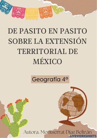 De pasito en pasito por la extensión territorial de México
