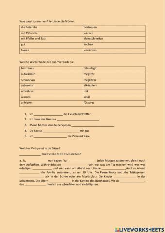 Rezepte - Ungarisch, Deutsch