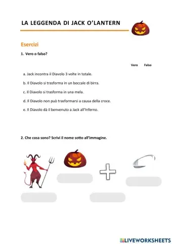 La leggenda di jack o’lantern