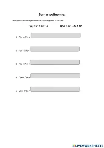 Suma de polinomis