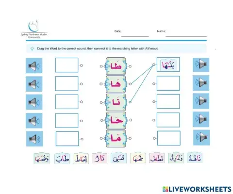 واجب تفاعلي مد بالفتحة