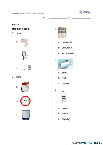 Hang Out 1-Unit Test 3