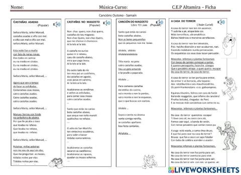 Cancións Magosto- Samaín C22