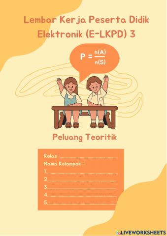 E-lkpd peluang teoritik
