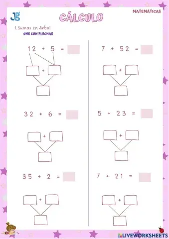 Mate 2º Cálculo 1 Sumas en árbol