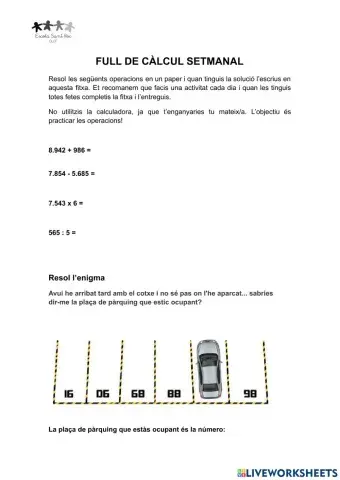 Full de càlcul 4-PI