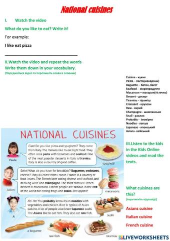 National cuisines