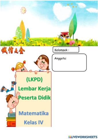 Lkpd mtk kpk soal cerita