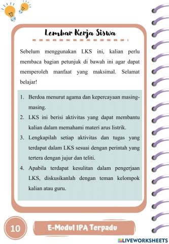 Arus Listrik kelas 9
