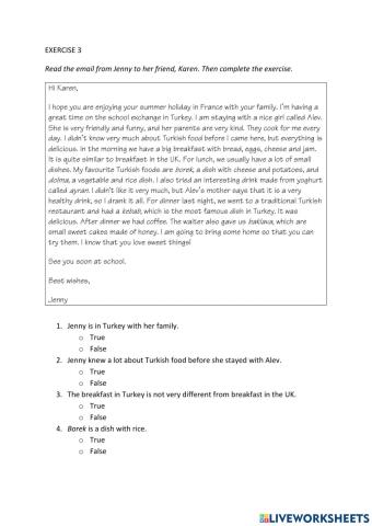 IE0, Unit 5, Reading and Writing, Exercise 3