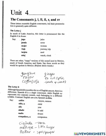 Pronunciation -J- and -Ñ-