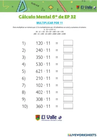 Cálculo Mental 6º de EP 32