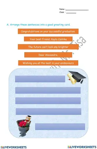 Evaluation greeting cards