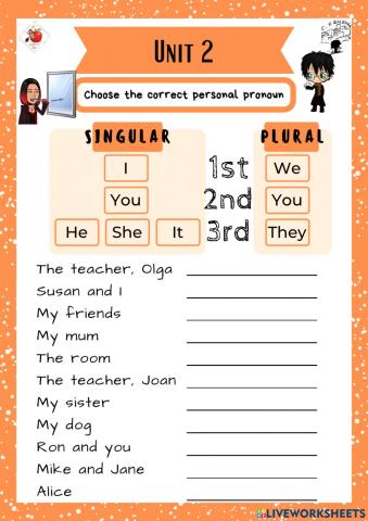 5th grade. Unit 2. Sheet 4. Richmond