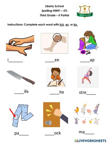 03 Spelling HW1 II Partial