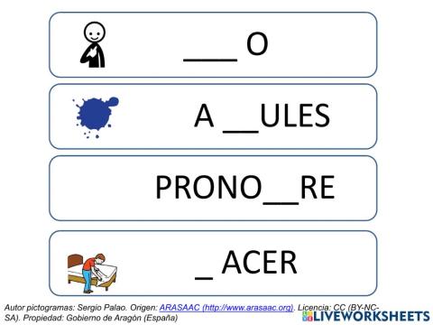 Tarjetas ortográficas 2