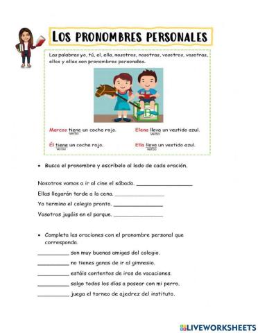 Pronombres Personales