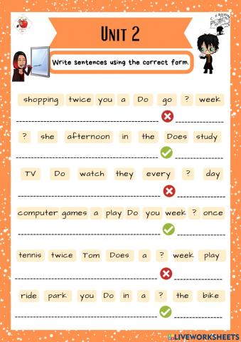 5th grade. Unit 2. Sheet 9. Richmond