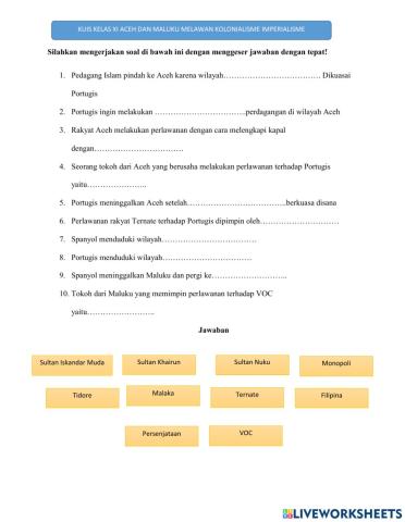 Aceh dan mauluk melawan kolonialisme imperialisme