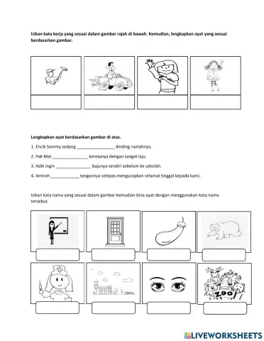 Latihan golongan kata