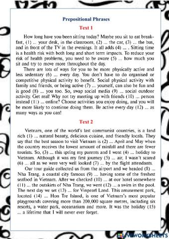 Prepositional Phrases