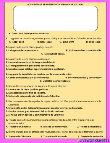 La guerra de los mil dias