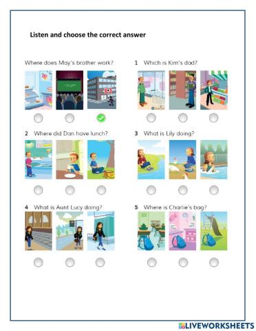 Listening comprehension 21