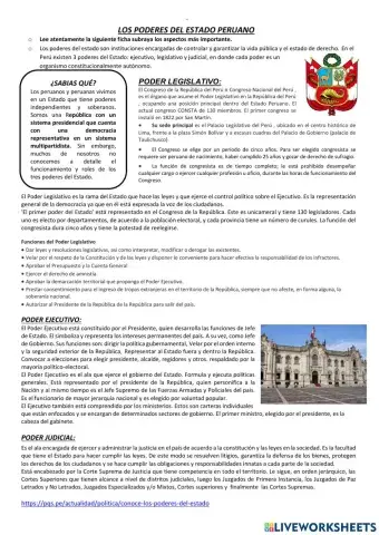 Poderes del estado del peru