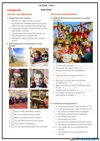 1st Grade. Term 1. Study Guide