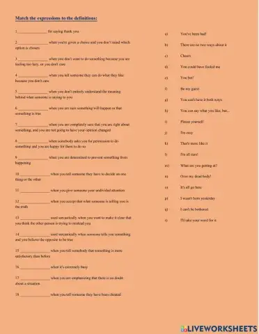 Advanced Expressions