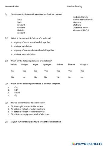 Bonding NAT5 Chemistry