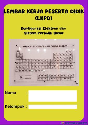 LKPD Elektron dan Sistem Periodik unsur