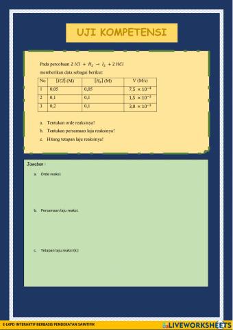 Pertemuan 4 Laju Reaksi Bagian II