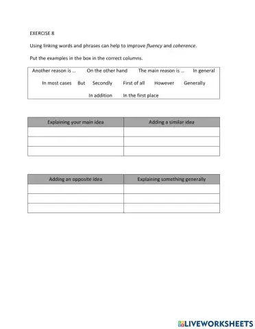 IE1, Unit 5, Speaking, Exercise 8