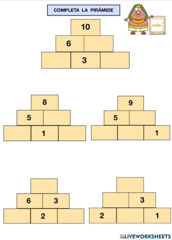 Pirámides de números