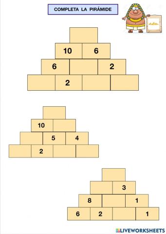 Pirámide de números
