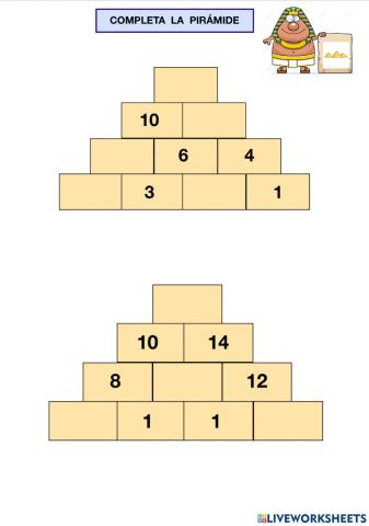 Pirámide de números