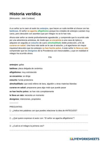 Minicuento Julio Cortázar