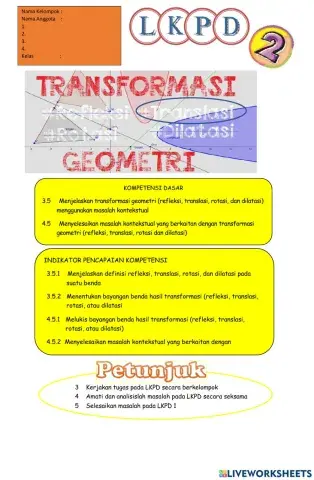 Transformasi Geometri Transalasi